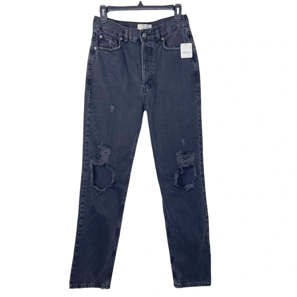 Free People l We The Free The Lasso High Waist Straight Leg Jeans, size 26 - Picture 2 of 11